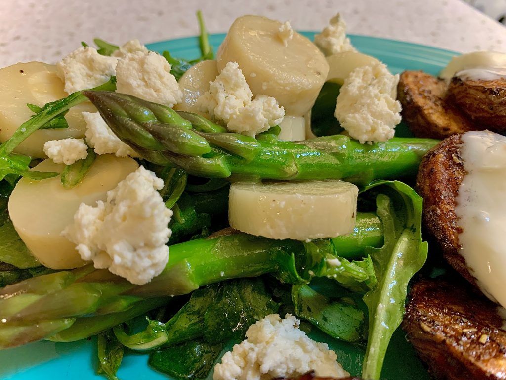 Asparagus Hearts of Palm Salad